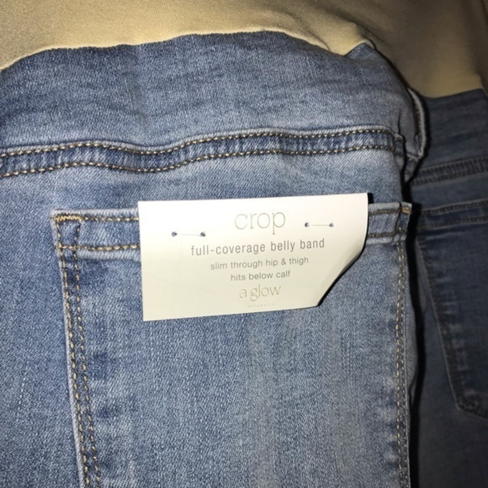 a:glow Girlfriend Cropped Maternity Jeans - Picture 5 of 9